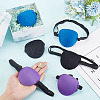 Globleland 6Pcs 3 Colors Polyester Single Eye Masks AJEW-GL0002-04-3