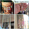 80Pcs Transparent Faceted Glass Connector Charms GLAA-SP0001-88B-02-6