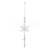 AB Color Glass Snowflake Pendant Decorations AJEW-Q144-02P-03-3
