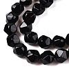 Natural Black Agate(Dyed & Heated) Beads Strands G-T138-221A-3