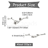 100G Tibetan Style Alloy Connector Charms FIND-YW0008-03-2