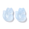 Electroplate Glass Cabochons EGLA-D007-04G-2
