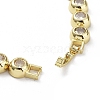 BrassMicro Pave Cubic Zirconia Chain Necklaces NJEW-L170-10G-3