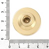 Golden Plated Brass Wax Sealing Stamp Head KK-K363-01G-09-4