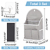 WADORN 3 Sets 3 Style Linen Bedside Caddy for Student Dorm AJEW-WR0001-84-2