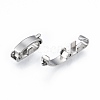 304 Stainless Steel Fold Over Clasps STAS-N092-169-3