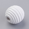 Natural Wood Beehive European Beads WOOD-Q030-54G-2