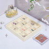 16-Slot Microfiber Jewelry Display Trays AJEW-WH0031-15B-4