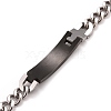 Crystal Rhinestone Rectangle & Cross Link Bracelet STAS-E160-30EBP-4