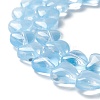 Transparent Glass Beads Strand GLAA-F112-01F-4