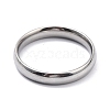 Ion Plating(IP) 304 Stainless Steel Simple Plain Band Finger Ring for Women RJEW-B036-04-2