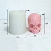 Halloween Skull DIY Food Grade Silicone Candle Molds PW-WG53501-01-1