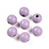 Painted Natural Wood Beads WOOD-A018-16mm-09-1