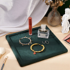 Square Wood Covered with Velvet Jewelry Display Trays ODIS-WH0329-41A-5