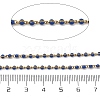 304 Stainless Steel Enamel Twisted Chains STAS-R100-40G-04-2