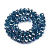 Electroplate Glass Beads Strands X-EGLA-A044-T8mm-B27-3