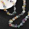 Natural Fluorite Chips Beaded Necklace NJEW-FZ00004-08-3