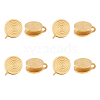 8Pcs 304 Stainless Steel Vortex Cuff Earrings EJEW-FI0003-29G-1