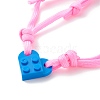 Polyester & Spandex Cord Bracelet Sets BJEW-JB06367-02-4