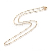 304 Stainless Steel Cable Chains/Satellite Chains Necklaces NJEW-L159-07B-G-2