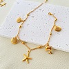 Bohemia Style Ocean Theme 304 Stainless Steel Anklets WG73A42-05-1
