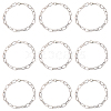 20Pcs Iron Cable Chain Bracelets for Women Men BJEW-SC0001-42-6