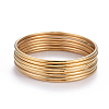 7Pcs 201 Stainless Steel Plain Bangle Sets for Women X-BJEW-L664-022C-G02-9