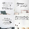 PVC Quotes Wall Sticker DIY-WH0200-012-6