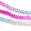 Transparent Painted Glass Beads Strands DGLA-A034-T2mm-A14-4