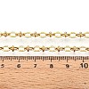 304 Stainless Steel Textured Oval Link Chains CHS-N005-06B-G-3