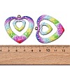 Rainbow Color Printed Iron Pendants RN-CBA3547-03C-3