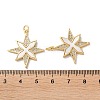 Brass Micro Pave Cubic Zirconia Pendants KK-B083-25D-G-3