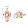1Pc Brass Enamel Locket Pendants KK-TADJ0001-05B-3