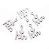 201 Stainless Steel Pendants STAS-O110-02P-1