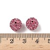 Polymer Clay Rhinestone Beads RB-C1438-10mm-A23-3