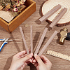 6Pcs 3 Styles Wooden Sticks WOOD-OC0003-85-3