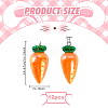 12Pcs Carrot AB Color Resin Pendants RESI-PH0002-47-4