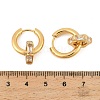 304 Stainless Steel Clear Cubic Zirconia Hoop Earrings EJEW-P343-01G-4