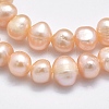 Natural Cultured Freshwater Pearl Beads Strands PEAR-F007-48A-01-3