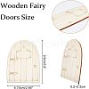 Wooden Fairy Door Decoration WOOD-NB0001-64C-5