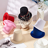 Fingerinspire 6Pcs 6 Colors EVA Cloth Mini Hat Fascinator Base AJEW-FG0005-04-5