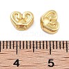 Rack Plating Heart Brass Beads KK-Z071-40G-3