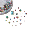 Rainbow ABS Plastic Imitation Pearl Beads OACR-YW0001-03G-2