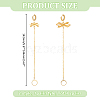 2Piar 201 & 304 Stainless Steel Hoop Earrings EJEW-WR00004-2