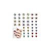 40Pcs 10 Styles Evil Eye Resin & Glass Cabochons MRMJ-GA0001-21-7