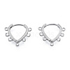 304 Stainless Steel Hoop Earrings Findings STAS-N092-192-1