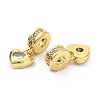 Brass Cubic Zirconia Pendants ZIRC-C001-04G-2