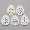 Natural Freshwater Shell Pendants SHEL-R021-10-1