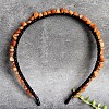 Natural Red Aventurine Hair Bands PW-WG1C09B-09-1