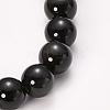 Natural Obsidian Beaded Stretch Bracelets BJEW-Q692-12-8mm-2